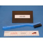 Brush, Mini, 7 1/2&quot; &times; 3&quot; Curved, Stainless Steel