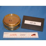 Sieve, Brass Frame, 3&quot; Diameter, 1&quot; Deep, 45 Mesh